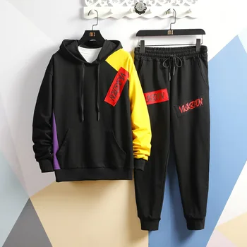 

2020 Autumn Spring Tracksuits Men's Sport Set Hoodies+SweatPants Sportswear Brand Sporting Suit Track