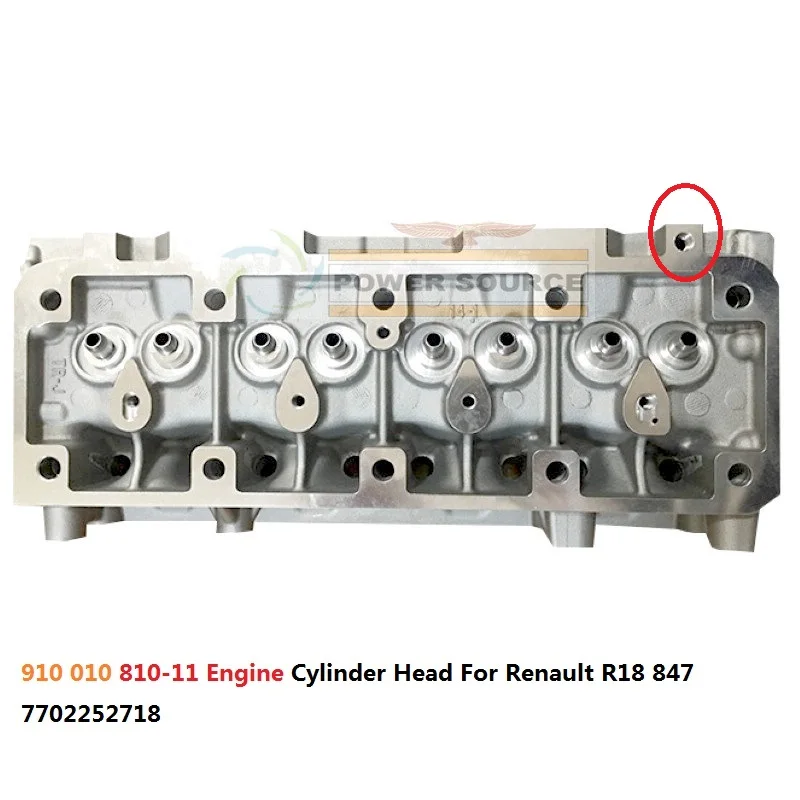 910 010 810-11 Engine R12 Cylinder Head For Renault 847 R12 TS R5 TX Le car Fuego Trafic R18 1937cc 1.4L 1976-79 7702252718 910010  (5)