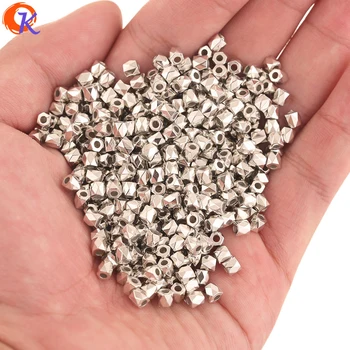 

Cordial Design 4MM 3000Pcs Acrylic Beads/Earring Findings/Polyhedral Shape/Rhodium Plating/DIY/Hand Made/Jewelry Accessories