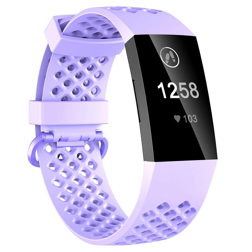 Honecumi for Fitbit Charge 3 Band TPU Smart Watch Strap Replacement Accessories Wristband Sporting Bands For Fitbit Charge 3