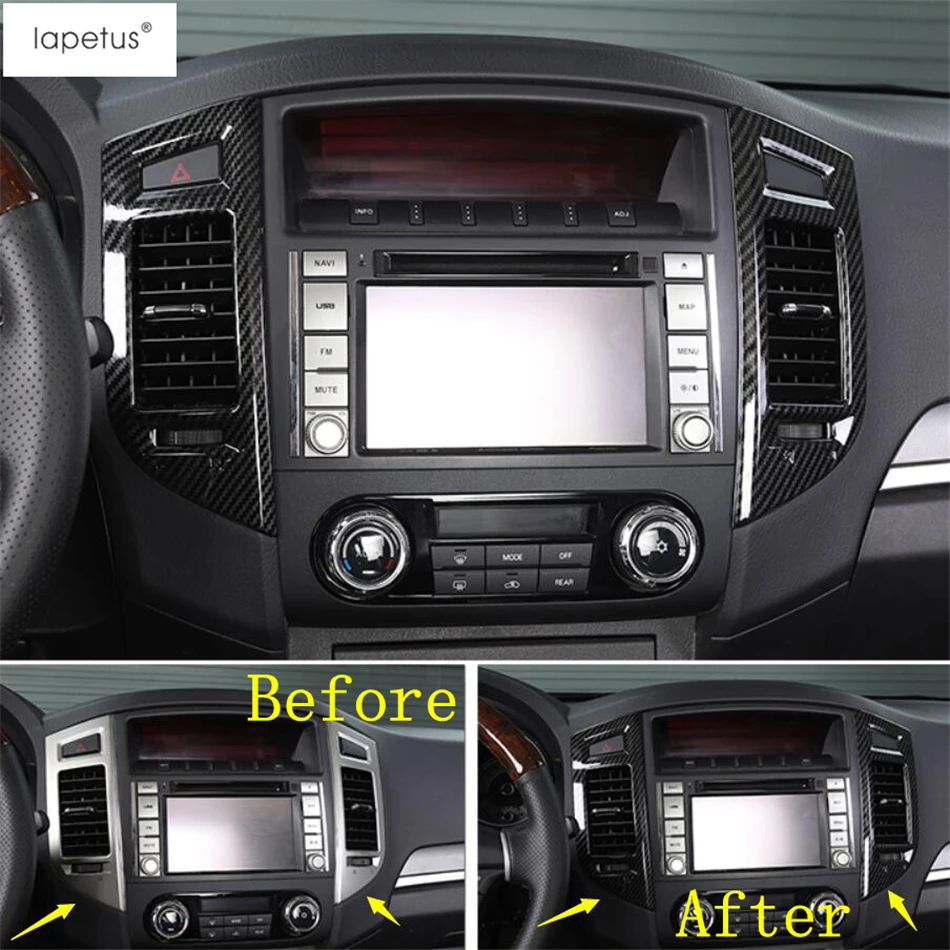 Lapetus Accessories Fit For Mitsubishi Pajero V97 V93 V80 Montero Limited 2009- Roof& Front Air AC Outlet Vent Cover Kit