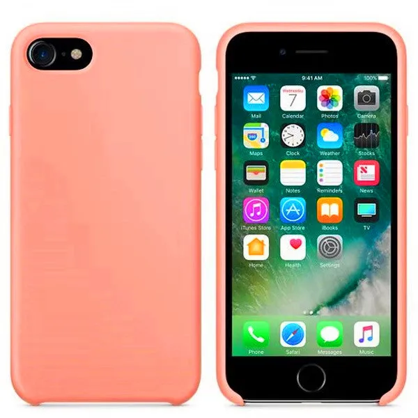 Официальный силиконовый чехол для телефона оптом для iPhone 7 8 11 Pro MAX чехол для iPhone X XS AMX XR 6S 6 7 8 Plus чехол с логотипом - Цвет: Оранжевый
