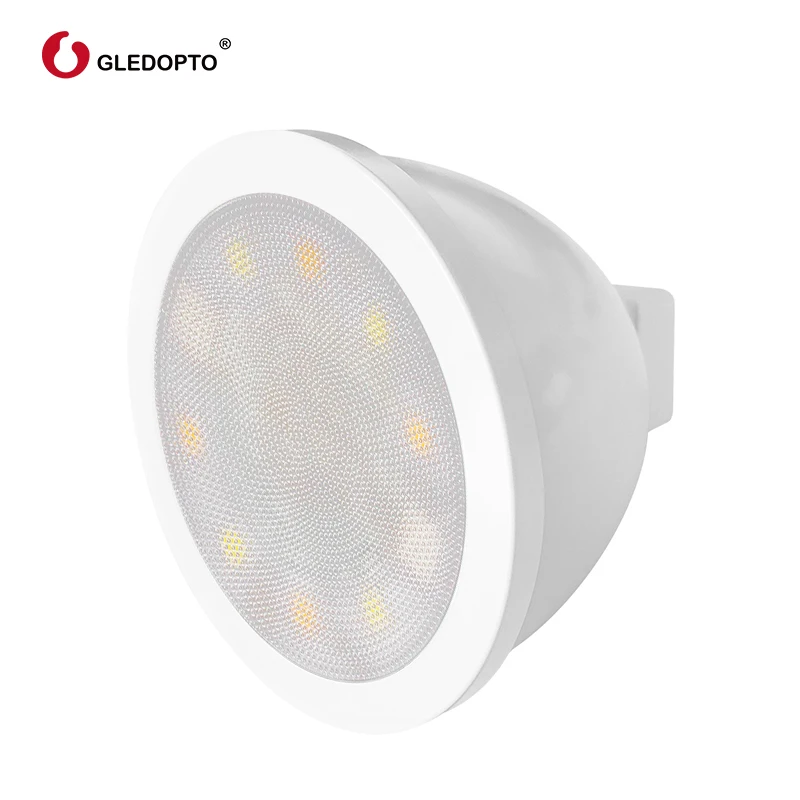 ZIGBEE Mr16 Светодиодный прожектор 4 Вт RGB/CCT светодиодный светильник DC12V работает с