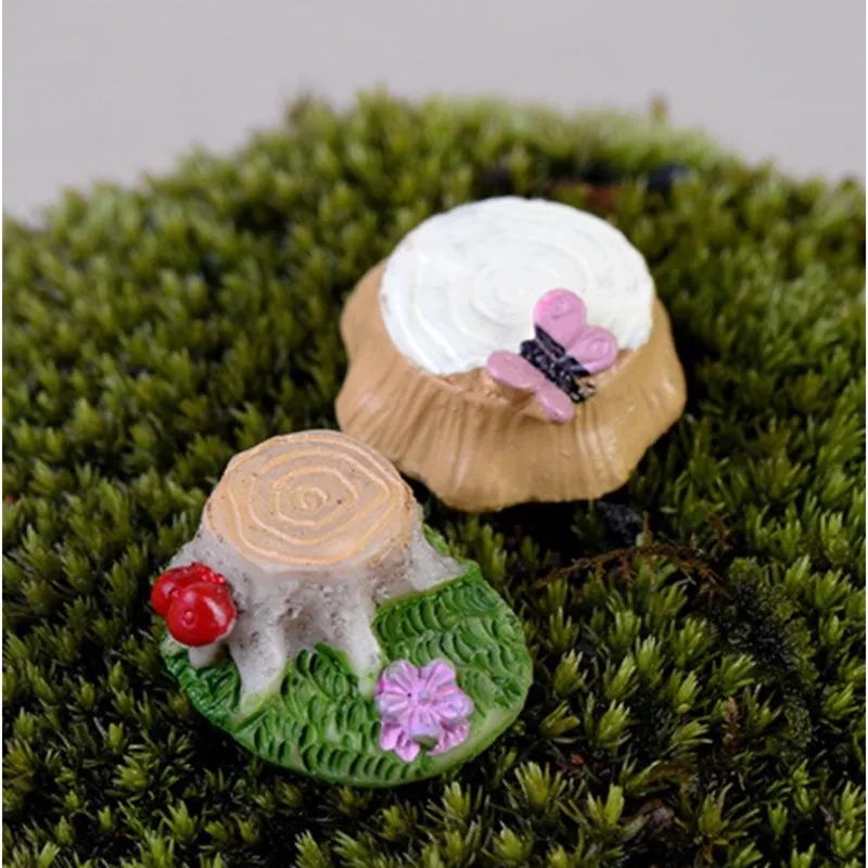 2 шт./компл. миниатюрные Ландшафтные украшения мини-бабочки грибы пень сад | Дом и