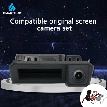 

Smartour Car Rear View Reverse Backup Trunk Handle Fisheye Lens Camera For Audi Q2L Q5 A5 VW 2017 2018 Connect Original Screen