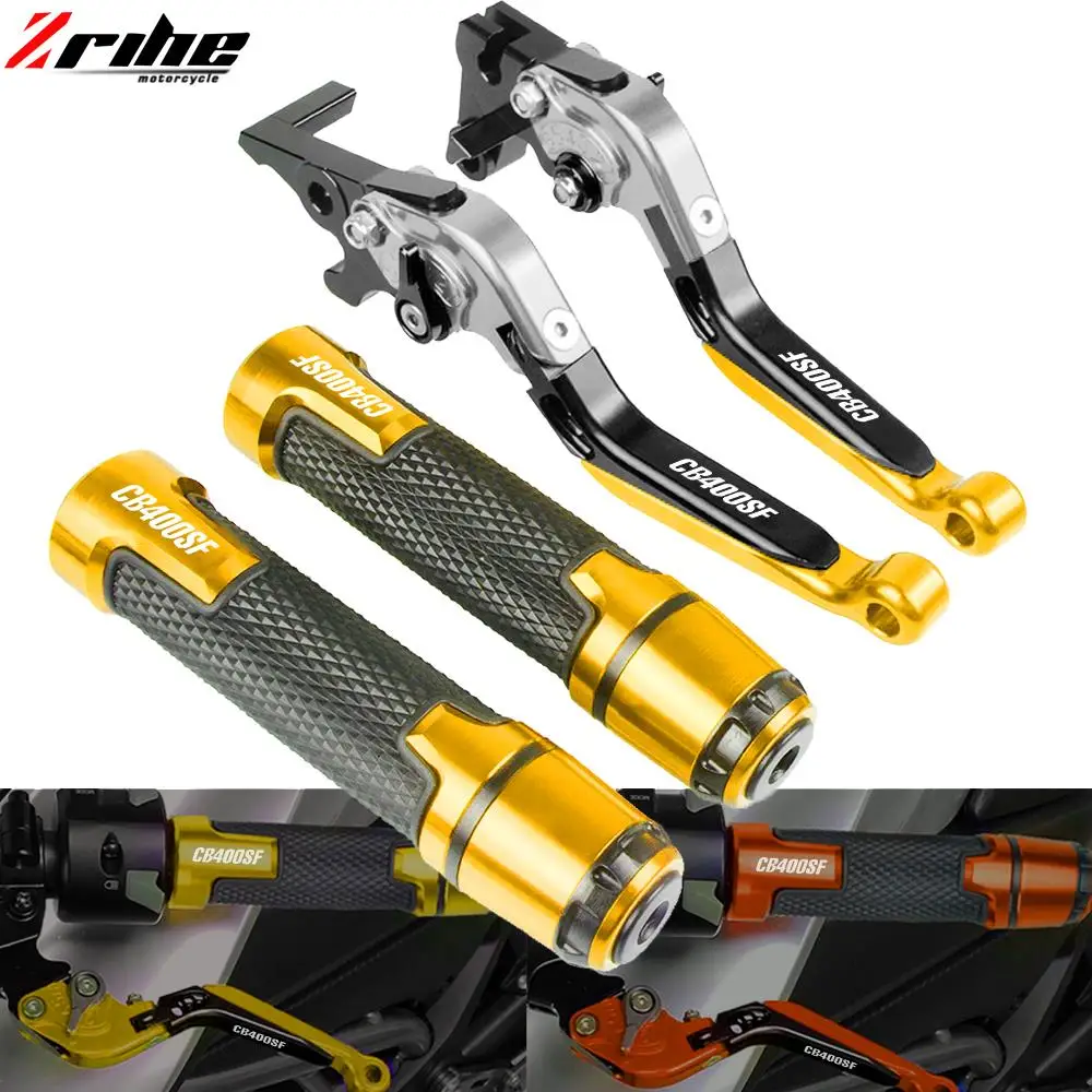 

For HONDA CB400 CB400SF CB 400 400SF 1992 1993 1994 1995 1996 1997 1998 Motorcycle CNC Brake Clutch Levers Handlebar Hand Grips