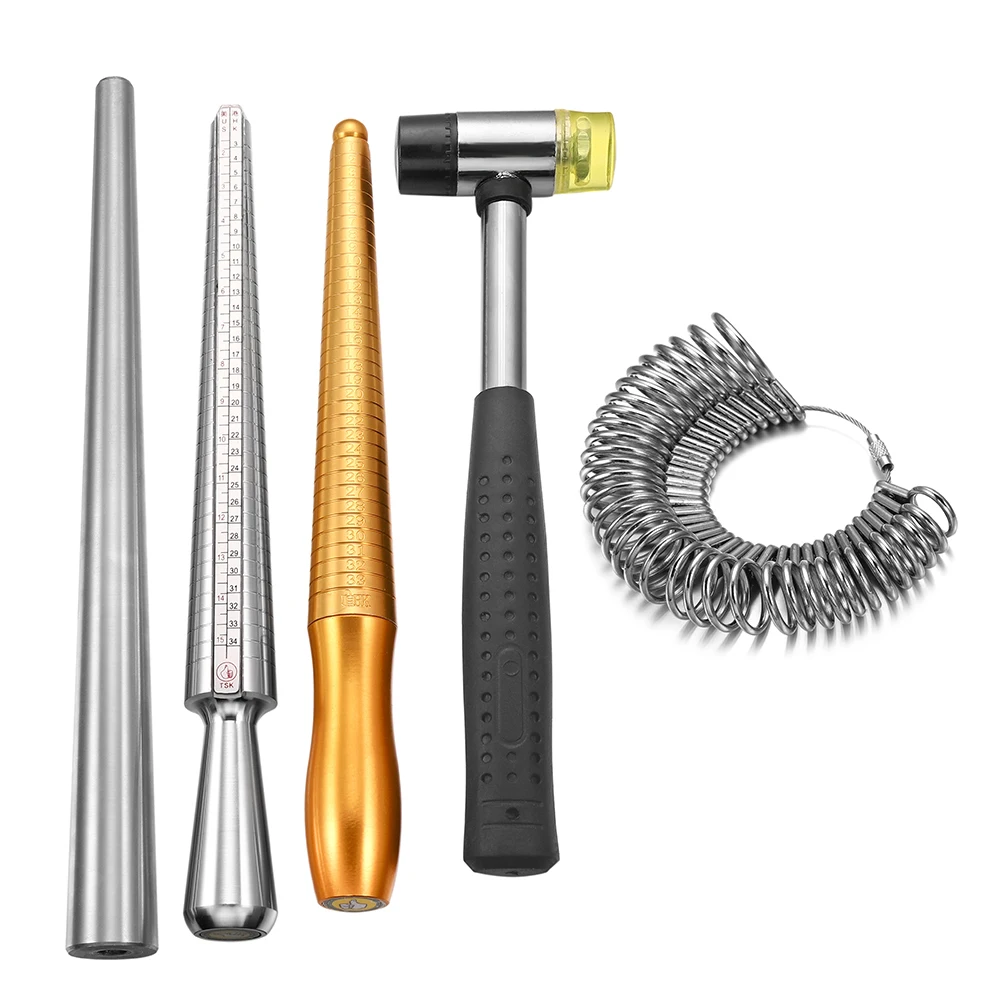 Deluxe Metal Ring Sizer and Mandrel Gauge