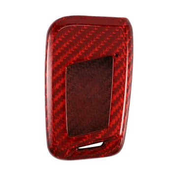 

Red Real Carbon Fiber Case Remote Fob Key Cover Fit for CC B8 the New Magotan