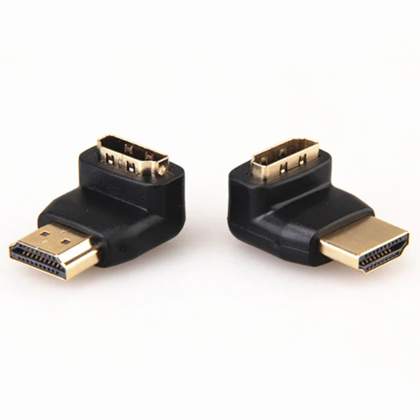 Комбинированный 3D и 4K поддерживаемый HDMI 90 градусов и 270 градусов Мужской и Женский адаптер(разъем HDMI под 90 градусов