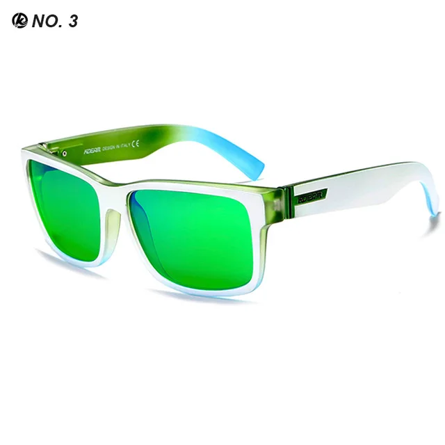 KDEAM Brand Mens Polarized Sunglasses Driving Driver Sun glasses Women Vintage Rectangle Anti-UV Goggles Eyewear With Case KD505 - Цвет линз: C3