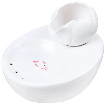 

Pet Fountain Small Automatic Water Drinker Feeder For Dog Cat Ceramic Pet Water Drinker Excellent Quality Dotted Design Creative