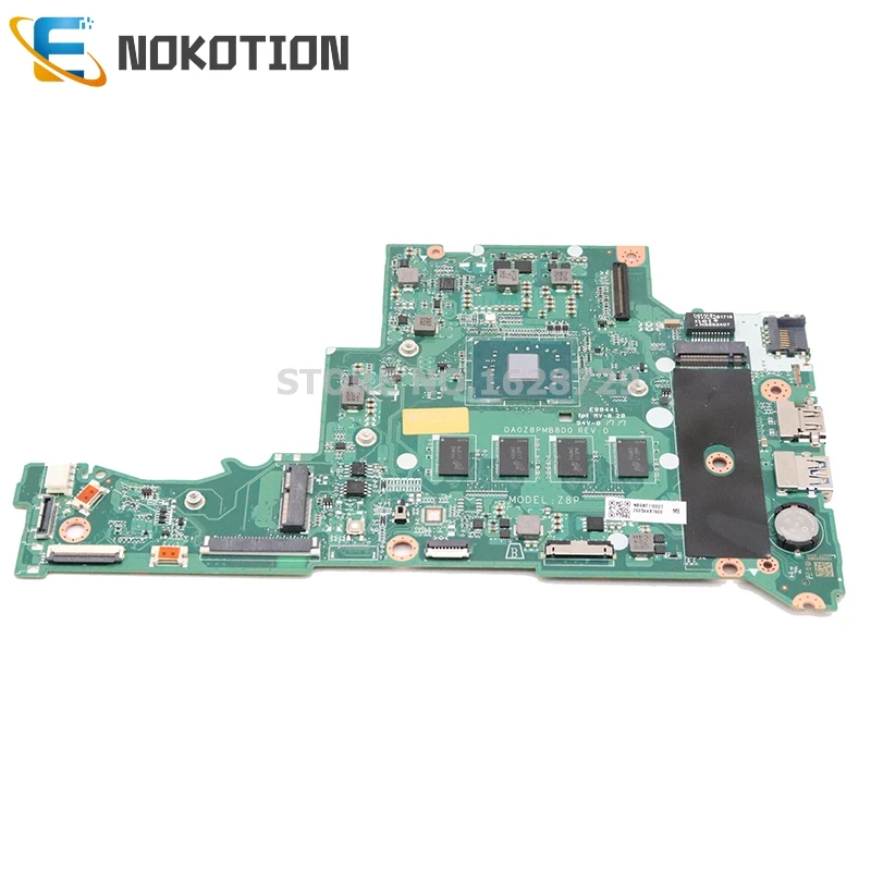 NOKOTION для acer Aspire 3 A315-51 A314 A315 Материнская плата ноутбука SR2Z7 N3350 4g Ram 64G SSD NBGNT11002 NBGNT110027 DA0Z8PMB8D0