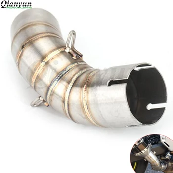 

Z900 Motorcycle Exhaust Middle Pipe Connection Link Pipe Round 51mm Muffler Slip On For Kawasaki Z900 Ninja900 Without Exhaust