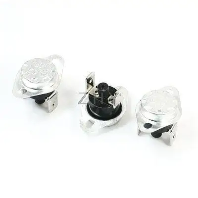 

3 x 125C Manual Reset Thermostat Normal Closed Temperature Switch 250V 10A