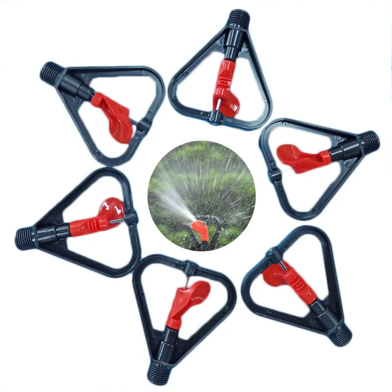

6 Pcs Automatic Rotatable Sprinkler Head For Home Garden 360 Degrees Rotating Butterfly Shaped Water Sprayer