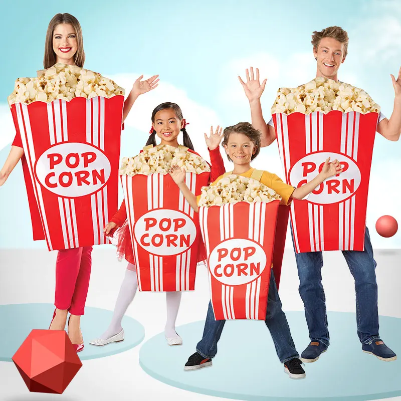 3D Funny Popcorn Costumes For Adult Carnival Party Food Cosplay