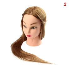 Парикмахерские Fll ложная обучающая головка высокотемпературная проволока 24 дюймов разрезной диск волосы плетеные волосы ночной макияж Плетеный