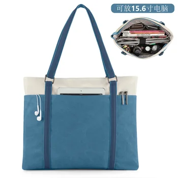 

Fashion Women's Canvas Handbag Retro Canvas Handbag Female Popular Large Capacity Bucket Bag Female Tote Bag