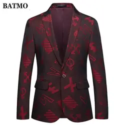 Batmo 2019, Новое поступление, осенний мужской однобортный Повседневный Блейзер хорошего качества, модная куртка с цифровым принтом, размер M-6XL