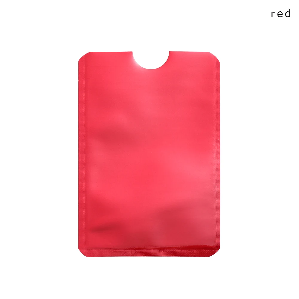 Style 3-red 5 шт., защита от кражи для RFID, защита для кредитных карт, блокировка, держатель для карт, рукав, кожаный чехол, Защита, Чехол для банковских карт, новинка - Цвет: Style 3-red