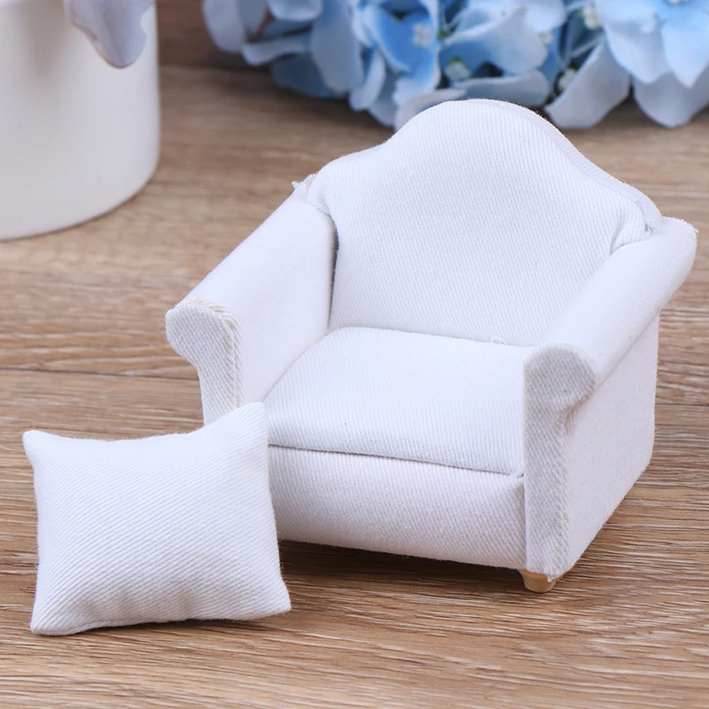 Simulation Mini Sofa Stool Chair Furniture Model Toys for Doll House Decoration 1/12 Dollhouse Miniature Accessories | Игрушки и хобби