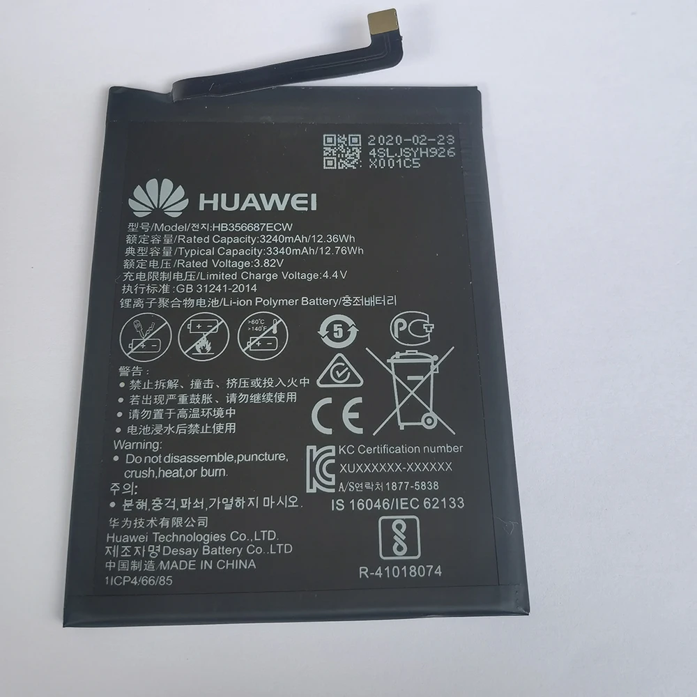 2020 лет для huawei HB356687ECW 3340 мАч батарея Nova 2 Plus 2i Honor 9i Huawei G10 Mate 10 Lite Batterij|Аккумуляторы