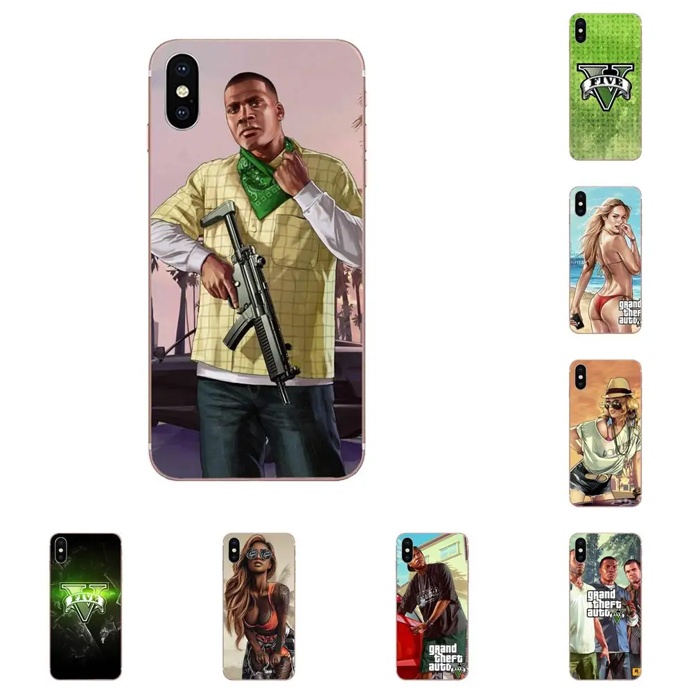 Grand Theft Auto Gta 5 1 For Sony Xperia Z Z1 Z2 Z3 Z4 Z5 compact Mini M2 M4 M5 T3 E3 E5 XA XA1 XZ Premium TPU Phone Coque | Мобильные