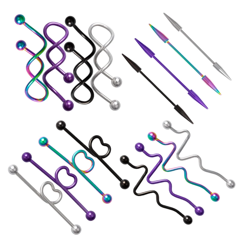 4 шт./комплект кольца для пирсинга из нержавеющей стали|Украшения тела| |