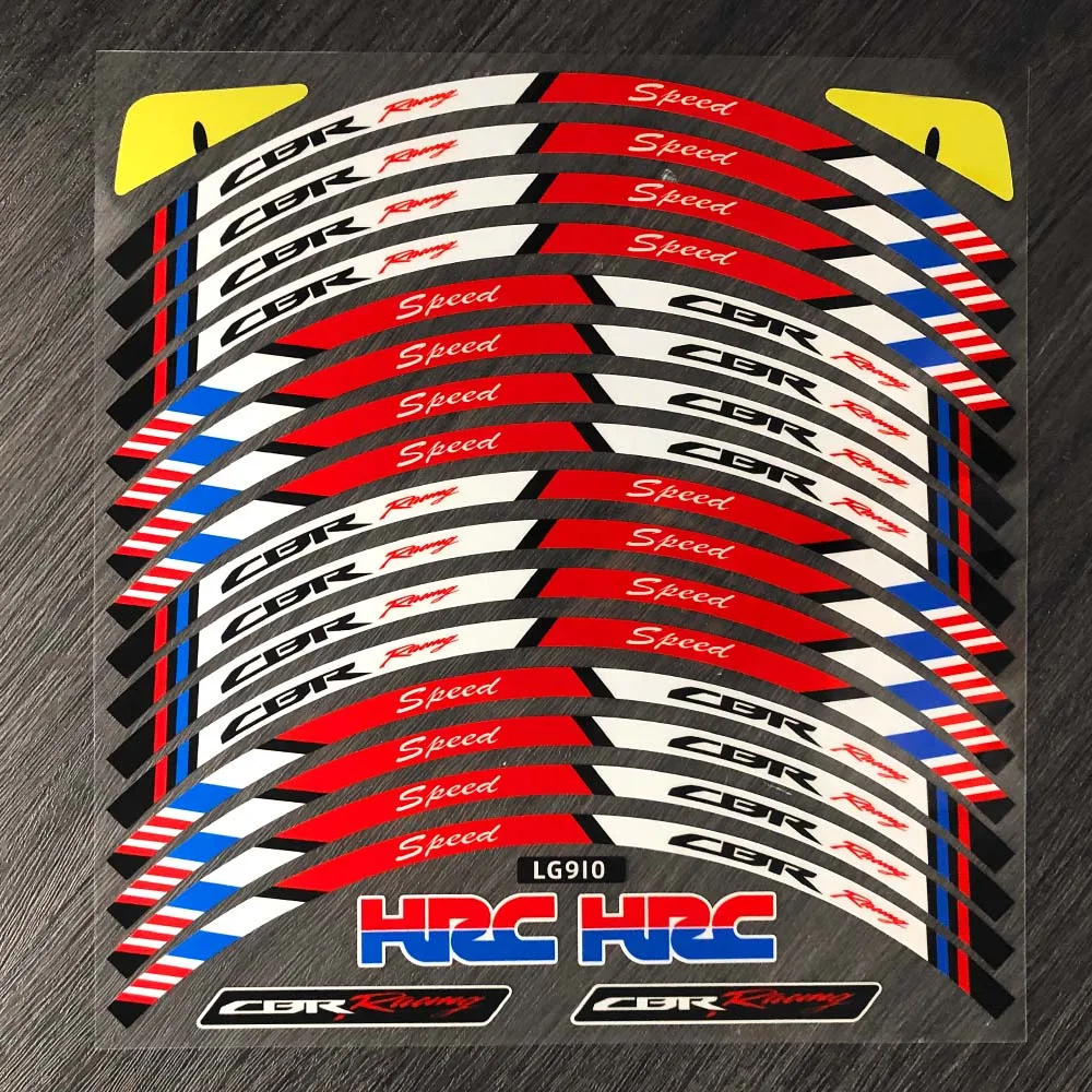Motorcycle Wheel Stickers 17" for HRC CBR