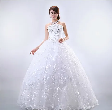 

2016 wedding formal dress tube top wedding qi chinese style bride wedding dress emmanuel train lace up wedding dresses