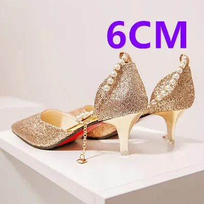 2e Cresfimix talons hauts/женские модные туфли-лодочки высокого качества на высоком каблуке с серебристым жемчугом; свадебные пикантные туфли на высоком каблуке золотистого цвета; a3114 - Цвет: 2e