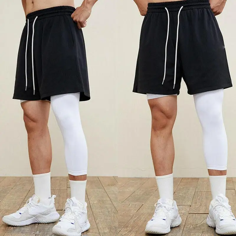 Compression Pants, Sports Leggings Men's Compression Basketball Tights Polyester Athletic Base Layer for Sports Training Running Fitness