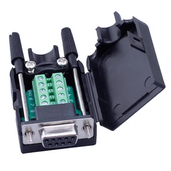 

DB9 solder-free head plug DB9M DB9F transfer terminal RS232COM 485 male head female head female head with screw