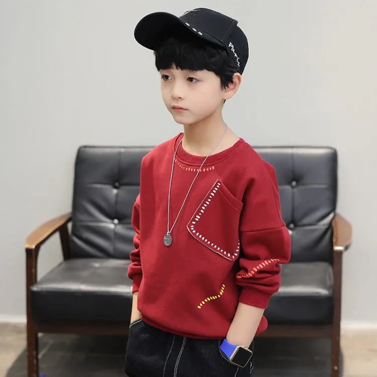 Autumn Boys Brand Sweaters Children Long sleeve knit pullovers Girl's Cotton Dot T-shirt Coat kids Fashion Clothes Fleece110-160