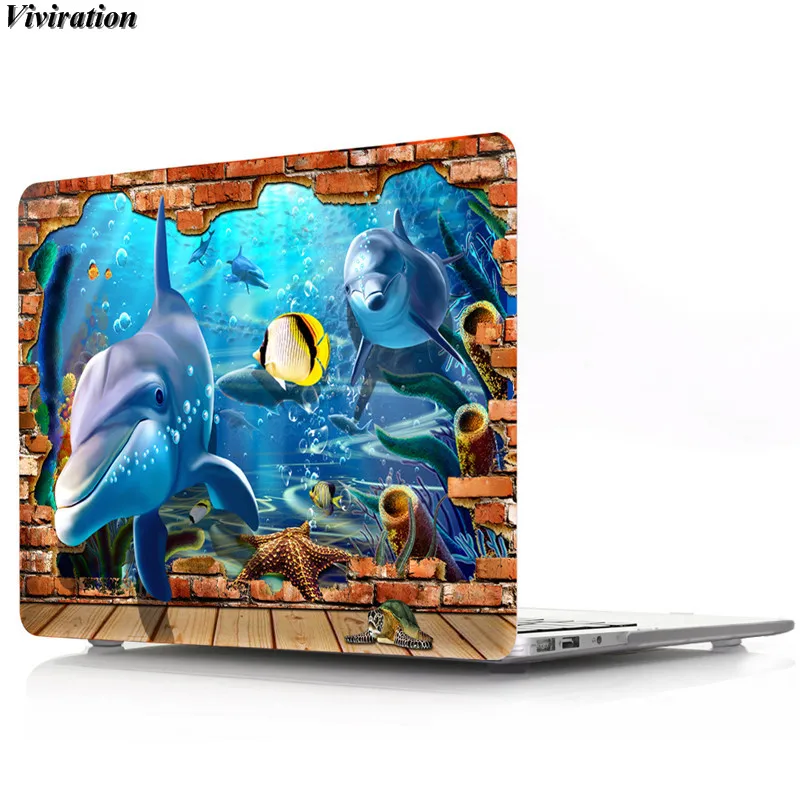 Два игривых и милых принта кошек, чехол для ноутбука Macbook Pro 13 A1706 A1989 с сенсорной панелью, пластиковый чехол для ноутбука - Цвет: 017D
