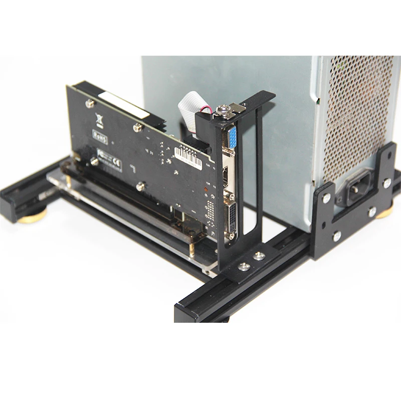 Atualização Gpu Mais Psu Titular Faça Você Mesmo Placa Gráfica Externa Rack com Base de Alimentação para Atx Psu Suporte de Alumínio Exp Gdc Doca - Imagem 6