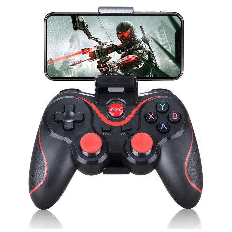 Inalámbrico Gamepad T3 X3 mando inalámbrico del juego bluetooth BT3.0 Joystick el móvil Tablet TV Box Holder|Mandos para videojuegos| - AliExpress