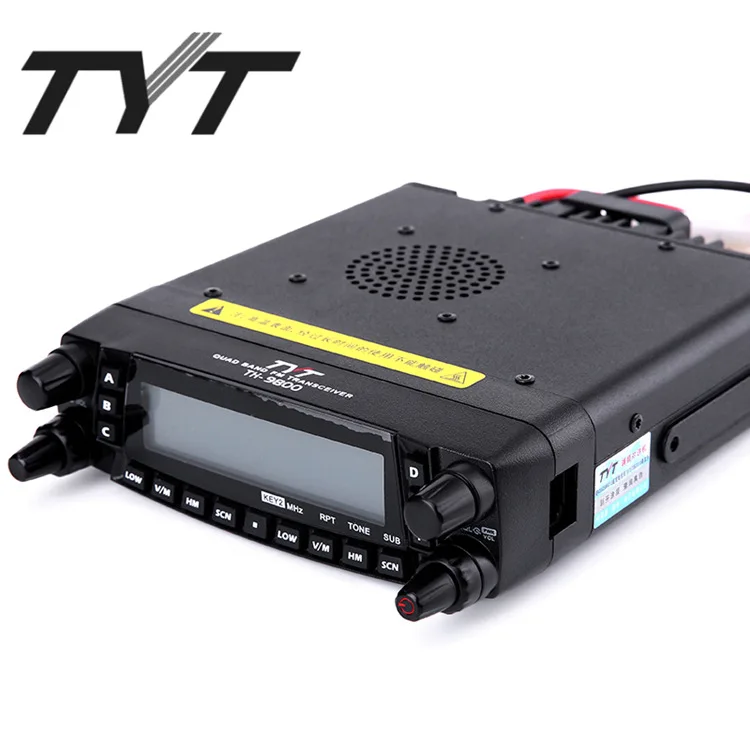 Estação de Rádio Quad Band Walkie Talkie Tyt Th-9800 29 - 50 144 430mhz 50w Display Duplo Móvel 2011a 3 Walkie-talkie