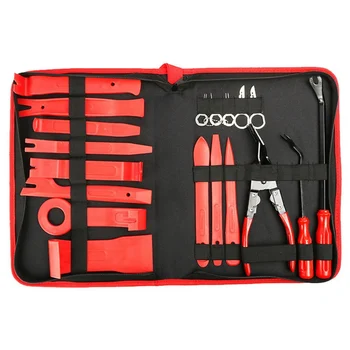 

19Pcs/Set Door Panel Removal Tool Crowbar Screwdriver Audio Interior Disassembly Tool For Car Repair Clip Removal Tool