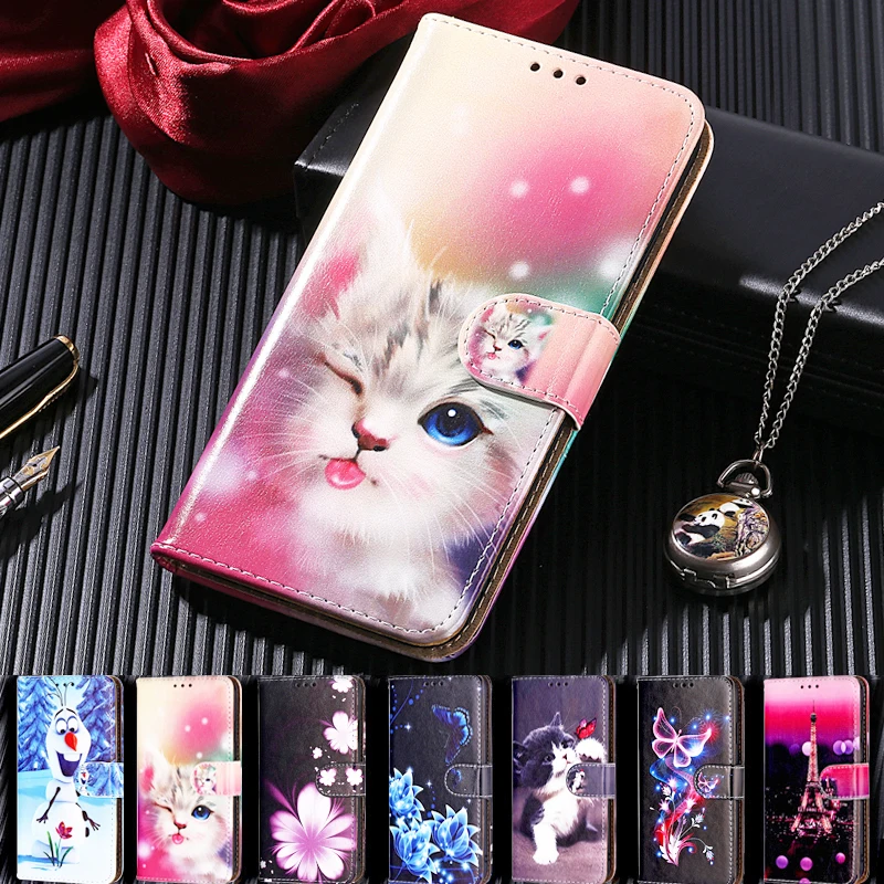 Чехол-книжка для Xiaomi Redmi 9A 9C 8A 7A 6A 5A 4A S2 3S 4X 5 Plus 6 Pro 7 Note 9 8 8T кожаный | Мобильные