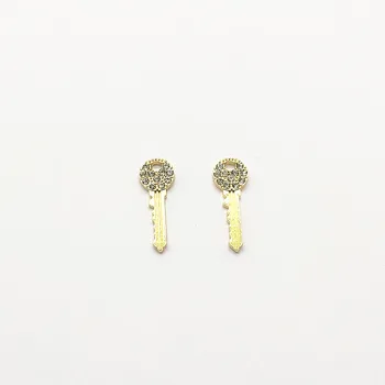 

New arrival! 26x9mm 100pcs Rhinestone key shape charm for Hand Made Earrings DIY parts,Jewelry Findings & Components