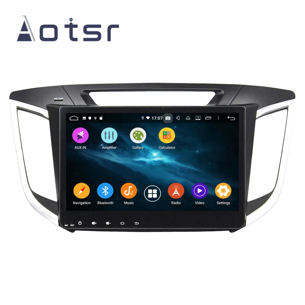 Android 9 4+ 64G DSP ips автомобильный радиоплеер gps навигация для HYUNDAI IX25 головное устройство мультимедийный Кассетный плеер рекордер