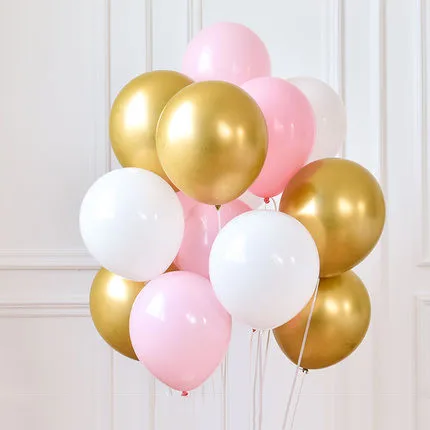 30/50pcs 10inch silver gold Metallic Latex Balloons Colors Chrome Globos Wedding Adult Birthday Party Photography Props Decor - Цвет: 2
