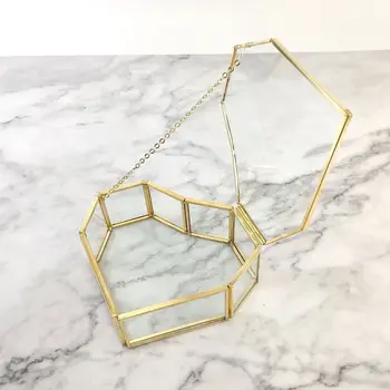 

Wedding Wedding Ring Box Storage Box Glass Terrarium Jewelry Box Greenery Glass Ring Bearer Succulent Ring Box for Wedding Glass