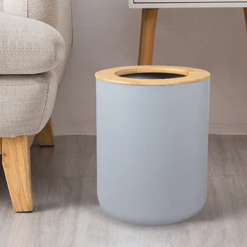 

Toilet Brush Kitchen Dish Home Hotel Bathroom Accessories Set Bamboo Wooden Space Saving Soap Dispenser Waste Bin Living Room