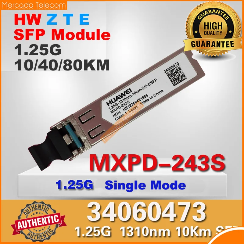 Оригинальная гарантия OLT модуль Hua wei Z T E 1 25g 10km 40km 80km - 1310nm sm однорежимный SFP