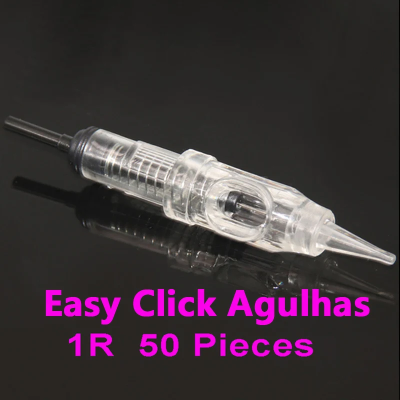 50 шт Agulha Easy Click Универсальный Dermografo 1 3 5 RL Перманентный макияж картридж иглы 600D G