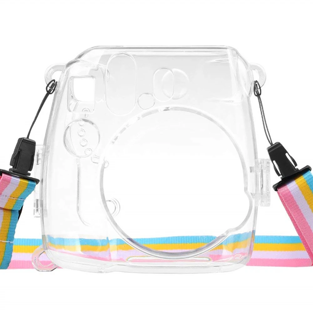 

For Instax Mini 8 9 Portable Transparent Camera Case Dustproof Protective Cover Practical Lightweight With Strap Anti Impact#2