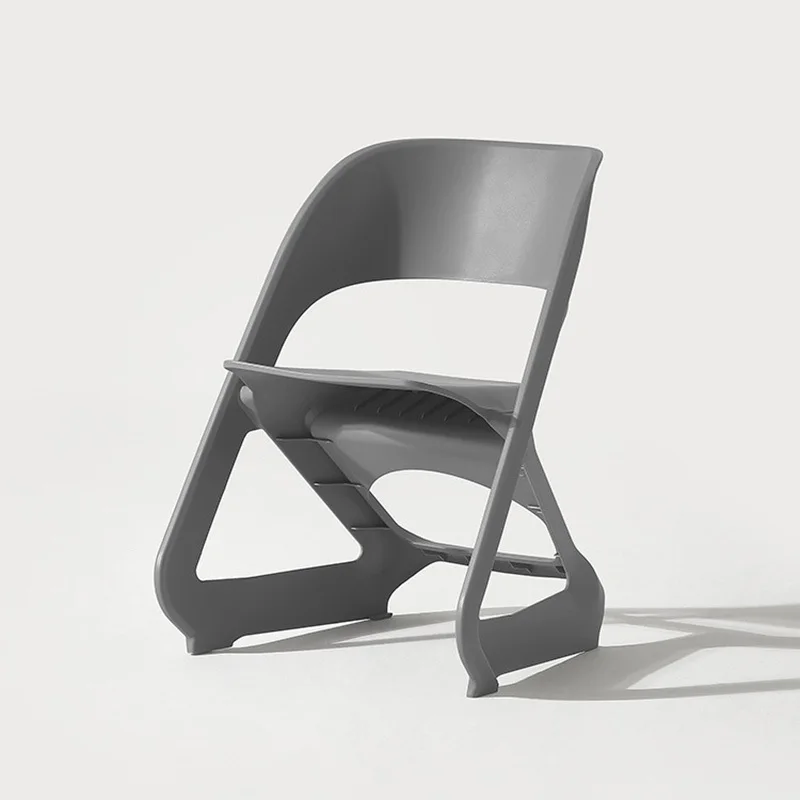 

Nordic Macaron Color Can Be Folded Into Plastic Chair Office Restaurant Conference Back Chair Family Study Bedroom Lounge Chair