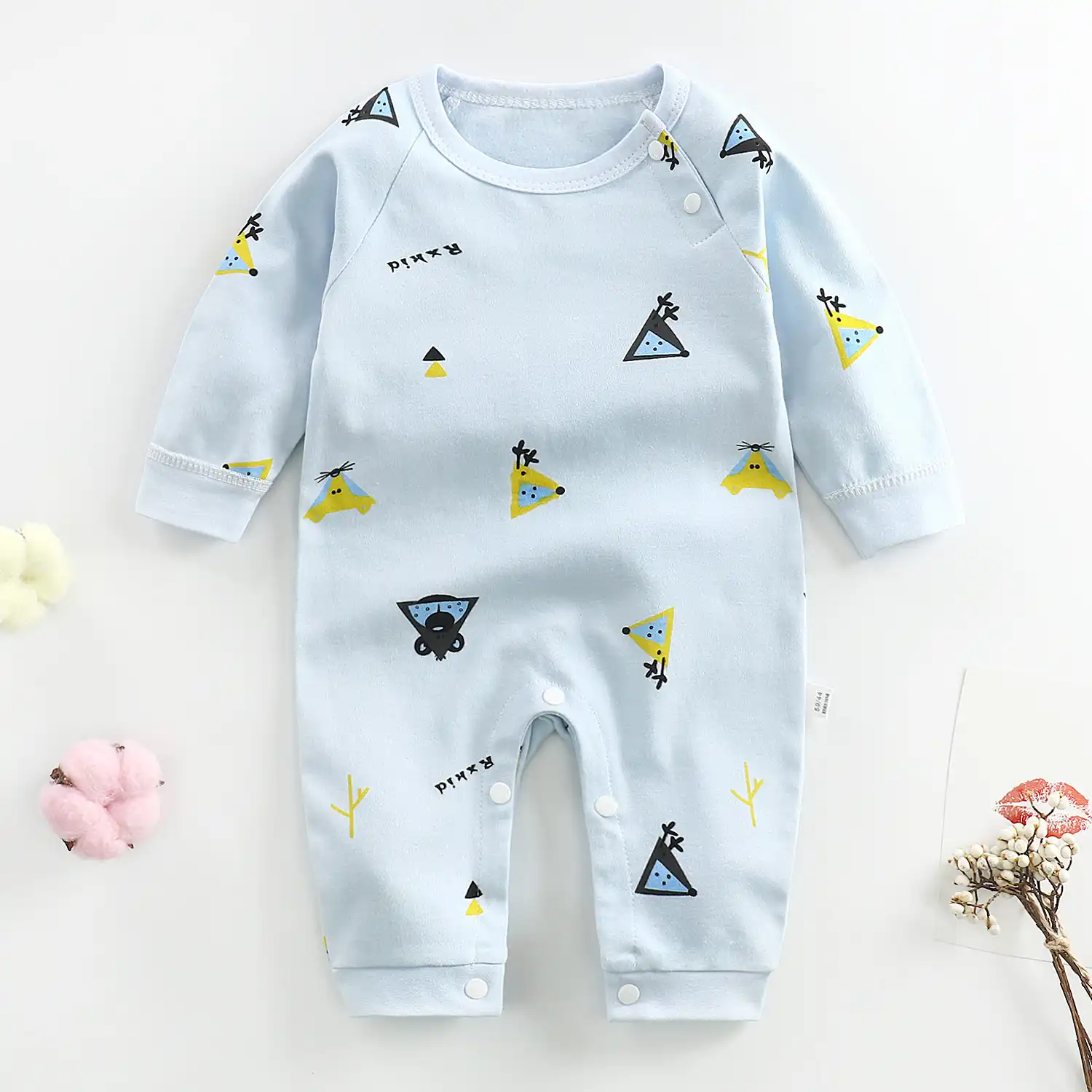 infant newborn rompers baby boy girls clothes lon